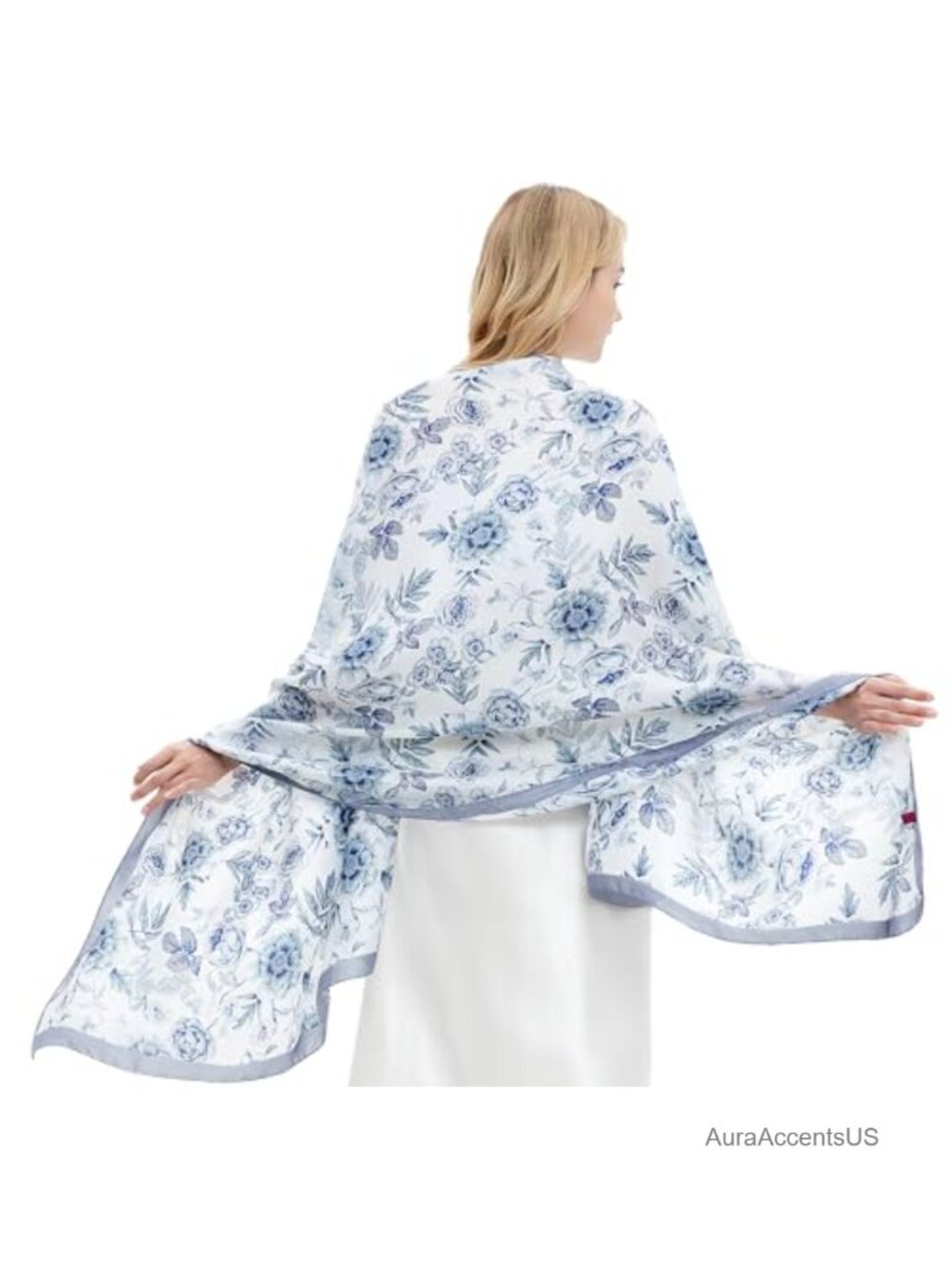 Silk Satin Scarf Oversized 70x35 Lightweight Shawl Wrap Hair Headwear